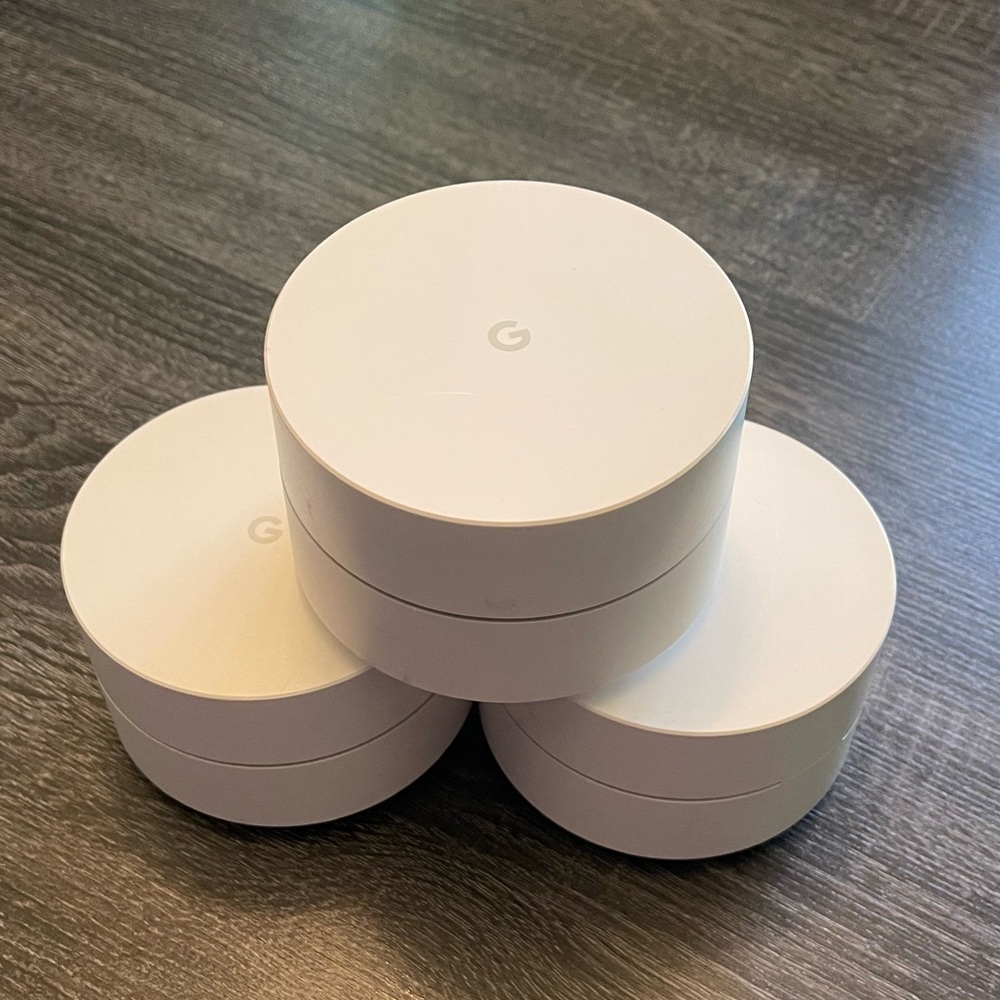 3 Google WiFi routers. Bluetooth smart ready.. amazing difference to wifi signal